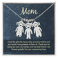 Mom, of all the gifts life has to offer, Kid(s) charm necklace with engraved name(s)