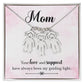 Mom, your love and support, Kid(s) name engraved charm necklace
