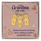 To my Grandma, Kid(s) name engraved charm necklace