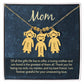 Mom, of all the gifts life has to offer, Kid(s) charm necklace with engraved name(s)