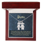 Mom, of all the gifts life has to offer, Kid(s) charm necklace with engraved name(s)