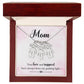 Mom, your love and support, Kid(s) name engraved charm necklace