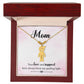 Mom, your love and support, Kid(s) name engraved charm necklace
